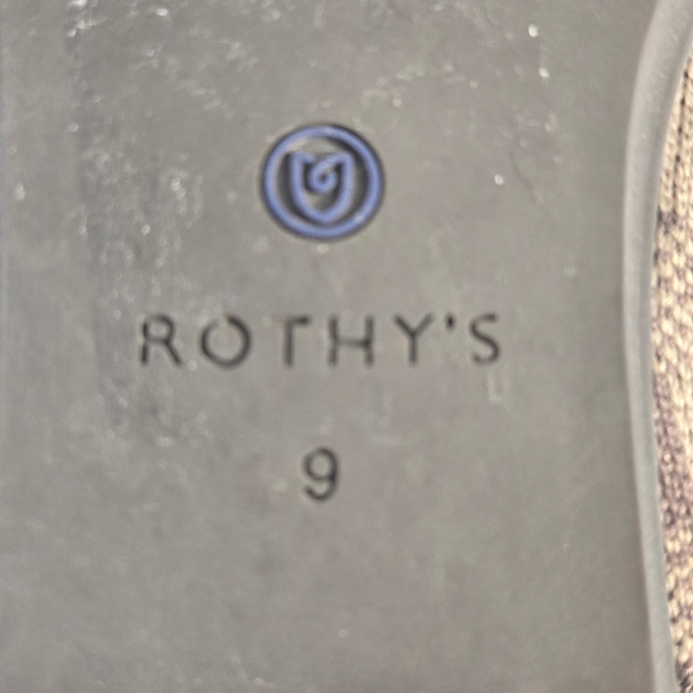 NEW Rothys The Loafer MINK Grey Camo Knit Flat Shoes Womens 9 Soft Slip On - Picture 8 of 13